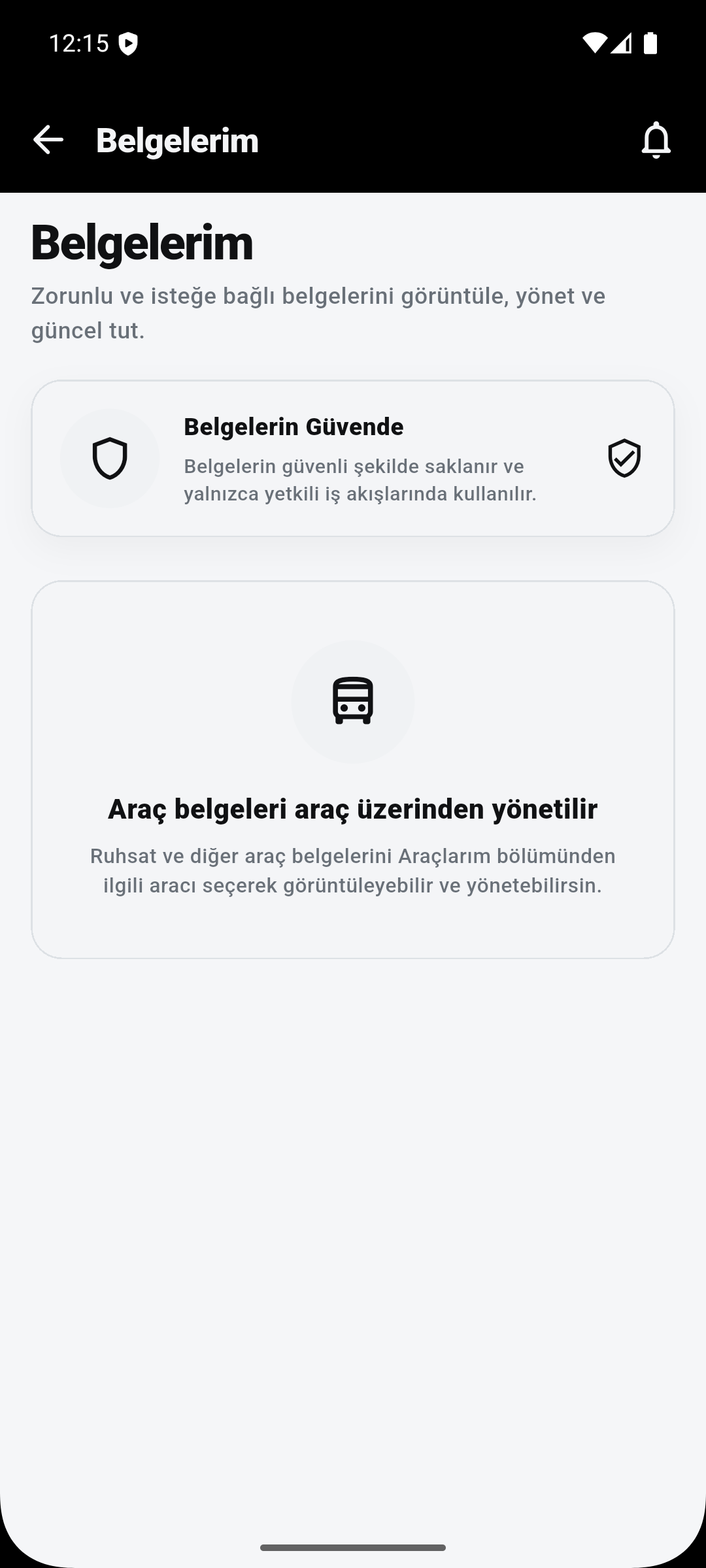 Belgelerini güvende tut